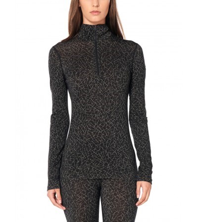 Merino Shirt Icebreaker 200 Oasis LS Half Zip Sky Paths W's