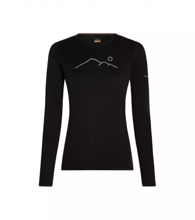 Icebreaker Women's Merino 200 Oasis LS Crewe Rainer Ridge