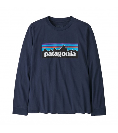 Patagonia Kid's P-6 Logo Long- Sleeved T-Shirt