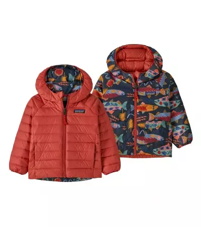 Детско Яке Patagonia Baby Reversible Down Sweater Hoody