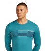 Icebreaker M's Merino 200 Oasis LS Crewe Thermal Top Elevation Line